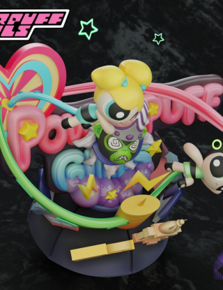 Mô hình​ Chao She Studio - The Powerpuff Girls VS Mojo Jojo