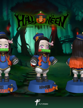 Mô hình F.I.T Studio - Demon Slayer Chibi Halloween Nezuko