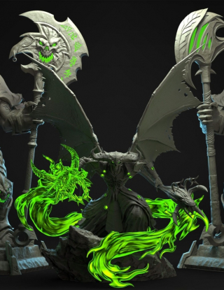 Mô hình BR Studio - T6 Warloc x Fel Lord Zakuun