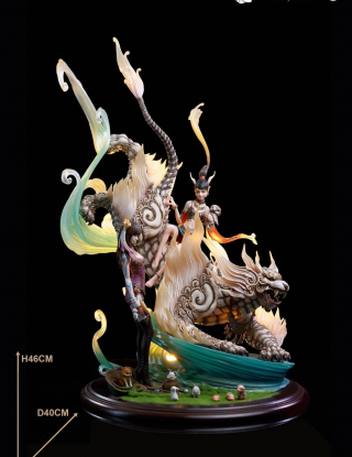 Mô hình JinDouYun x PKking Studio - White Tiger