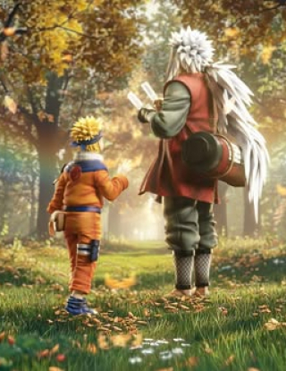 Mô hình Sign Studio - Naruto x Jiraiya