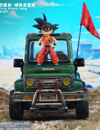 Mô hình Jacksdo Studio - Vehicle Green Jeep (không nhân vật)