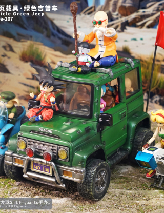 Mô hình Jacksdo Studio - Vehicle Green Jeep (không nhân vật)