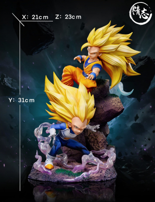 Mô hình Jing Zhi Studio - Goku SSJ3 x Vegeta