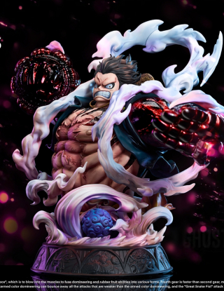 Mô hình UNO Studio - Luffy Gear 4 Bust 1/4