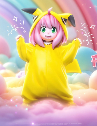 Mô hình Huan Zhuang She x Wu Yu Studio - Anya cosplay Pikachu
