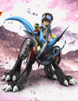 Mô hình Qiao Wu Mo Wan Studio - Lighdramon & Davis Motomiya