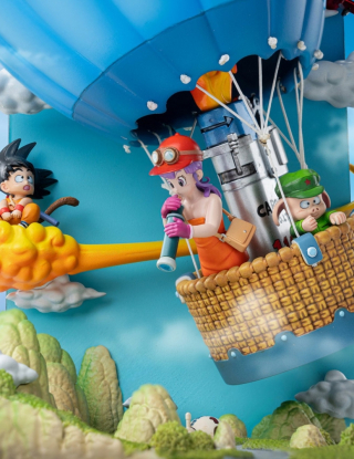 Mô hình DB Studio - Hot Air Balloon Son Goku x Oolong x Bulma