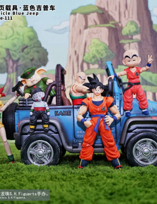 Mô hình Jacksdo Studio - Vehicle Blue Jeep