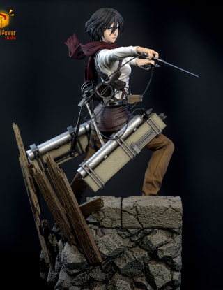 Mô hình Model Power Studio - Mikasa x Eren