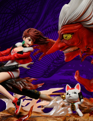 Mô hình K9 Studio - Okarun x Momo x Turbo Granny