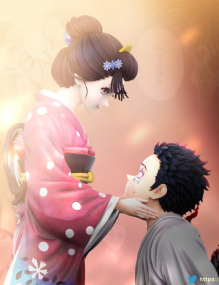 Mô hình POP ART Studio - Akaza x Koyuki