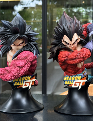 Mô hình RuYun Studio - Goku x Vegeta SSJ4 Bust