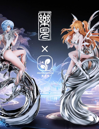 Mô hình Lejian x MengYaxiang Studio - Asuka x Ayanami Rei