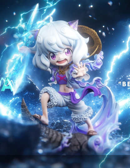 Mô hình Biubiu Studio - Anya cosplay Luffy Nika