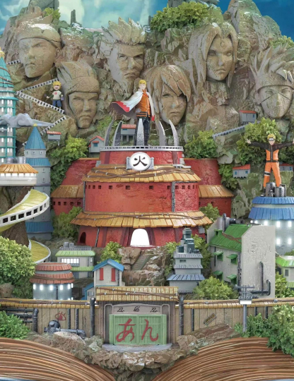 Mô hình WASP Studio - Naruto Book Series - Village Hidden in the Leaves & Valley of the End