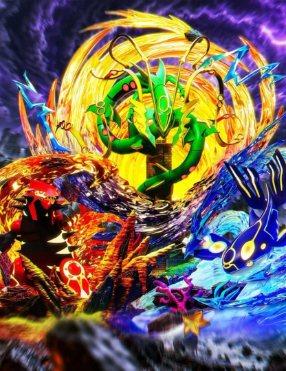 Mô hình GUGU Studio - Rayquaza x Groudon x Kyogre