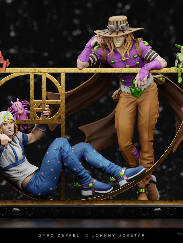 Mô hình Chikara Studio - Gyro Zeppelin x Jonny Joestar