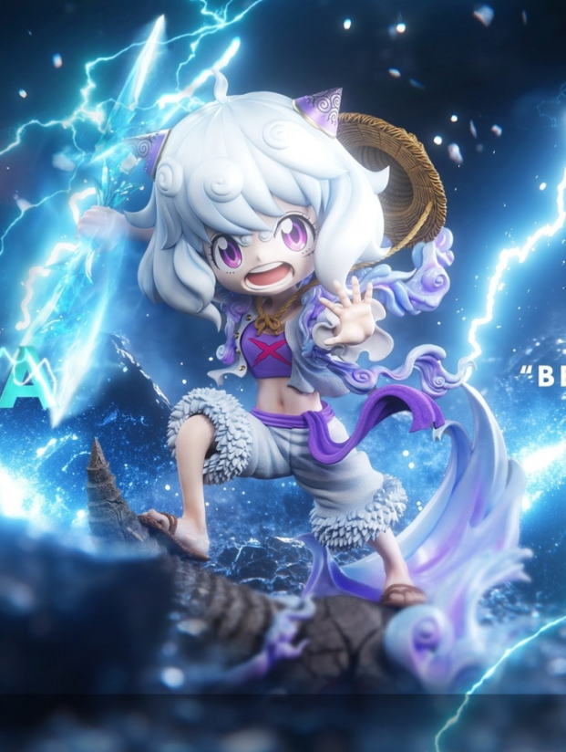 Mô hình Biubiu Studio - Anya cosplay Luffy Nika