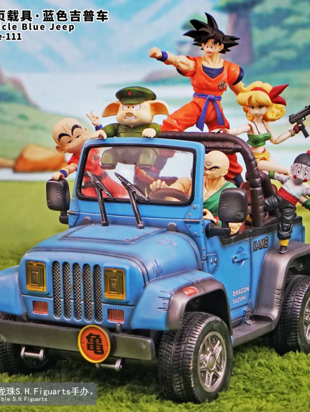 Mô hình Jacksdo Studio - Vehicle Blue Jeep