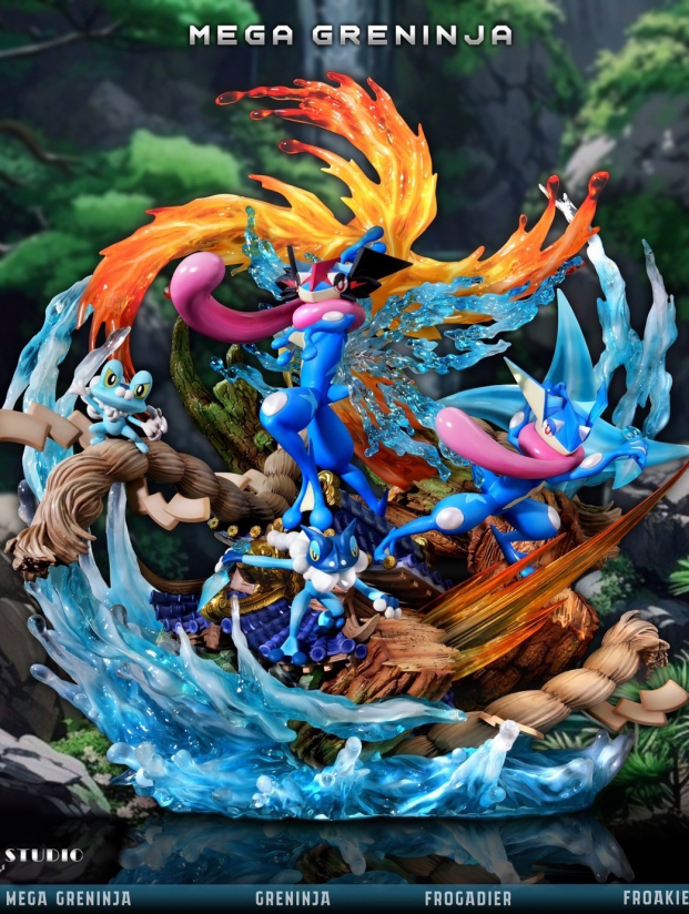 Mô hình 666 Studio - Mega Greninja Water Shuriken All Out