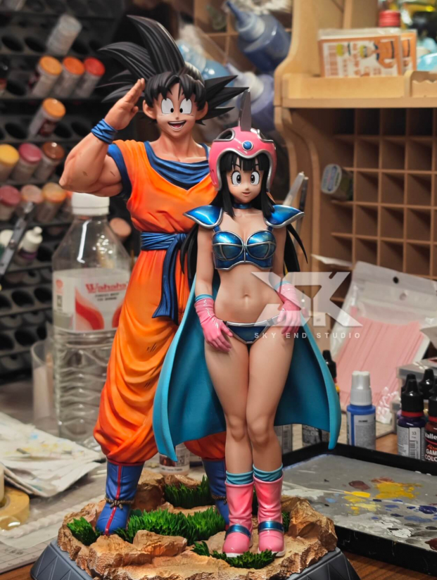 Mô hình Sky End Studio - Goku x ChiChi