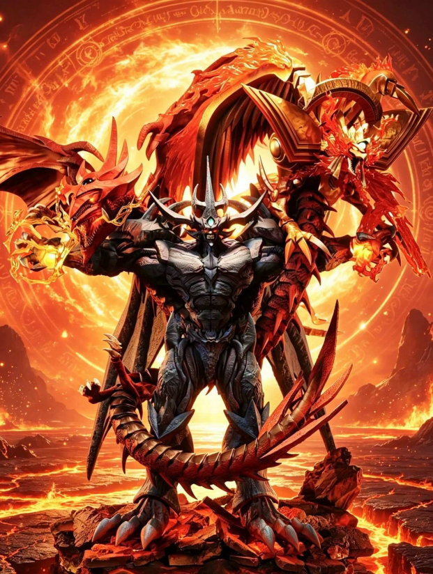 Mô hình Four Horsemen Studio - Obelisk x The Sky Dragon x The Winged Dragon of Ra
